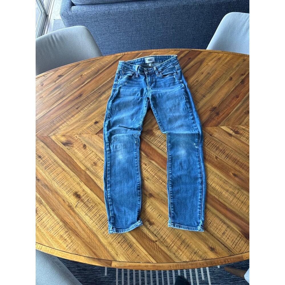 PAIGE Verdugo Ultra Skinny Petite Jeans Women’s 26 Blue Faded Medium Wash Denim